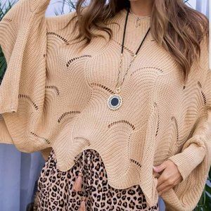 Gold Oversized Sweater